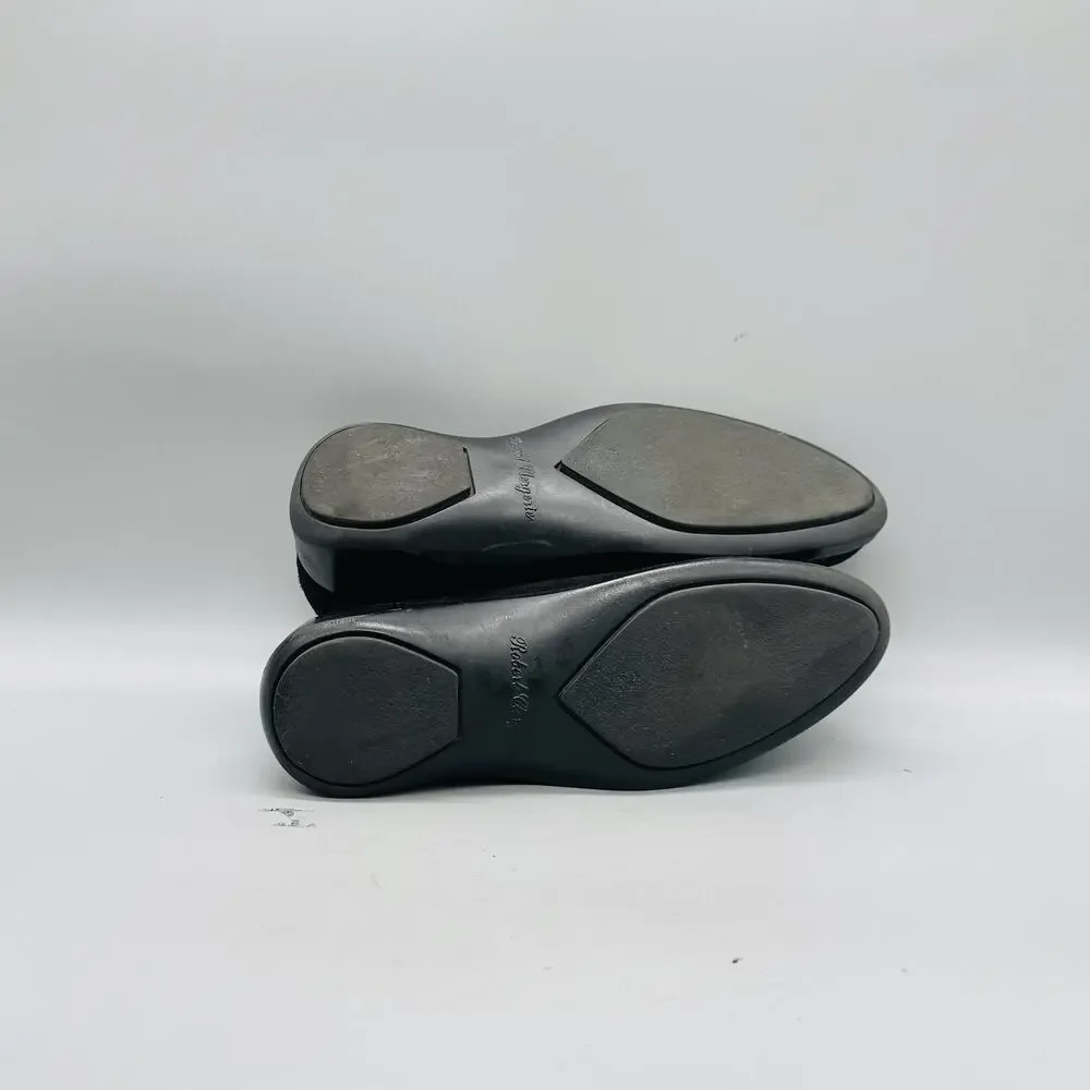 Robert Clergerie Shoes Womens 6.5 Black Suede Slip On Wedge Loafers Paris Casual